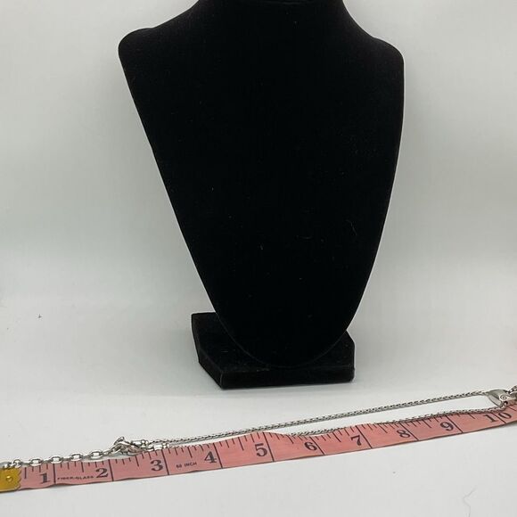 Brighton Cafe Au Lait Silver Played Heart Pendant Necklace - Picture 4 of 5